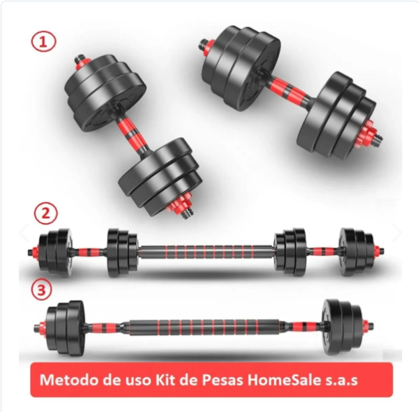 Kit De Pesas Mancuernas 20k