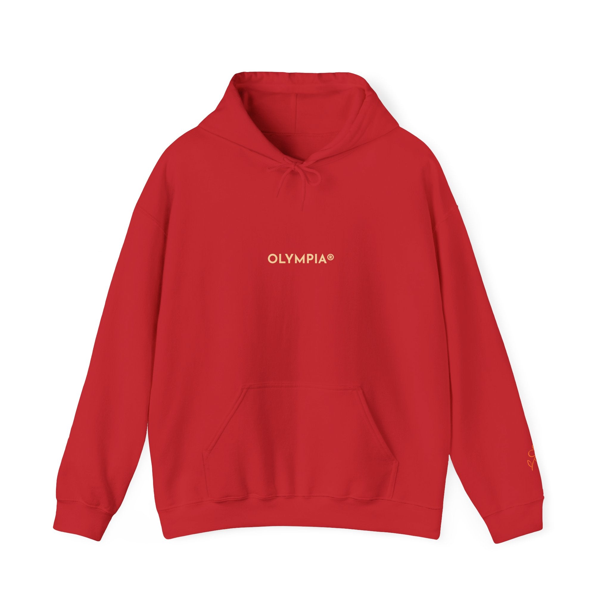 Red/White Heavy Hoodie "Every Petal Tells A Different Story"