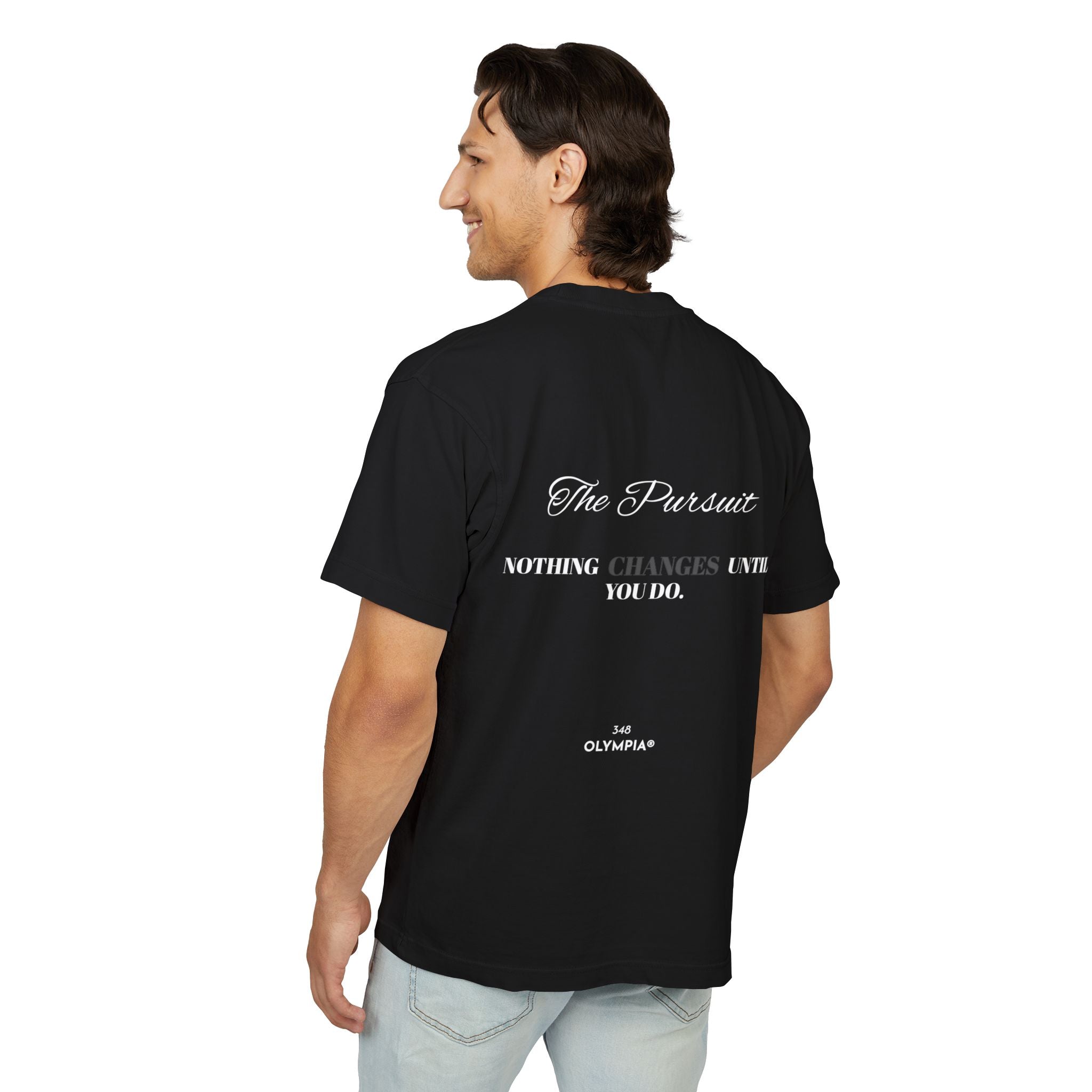 Minimalist "Changes" Tee — White Graphic T-Shirt