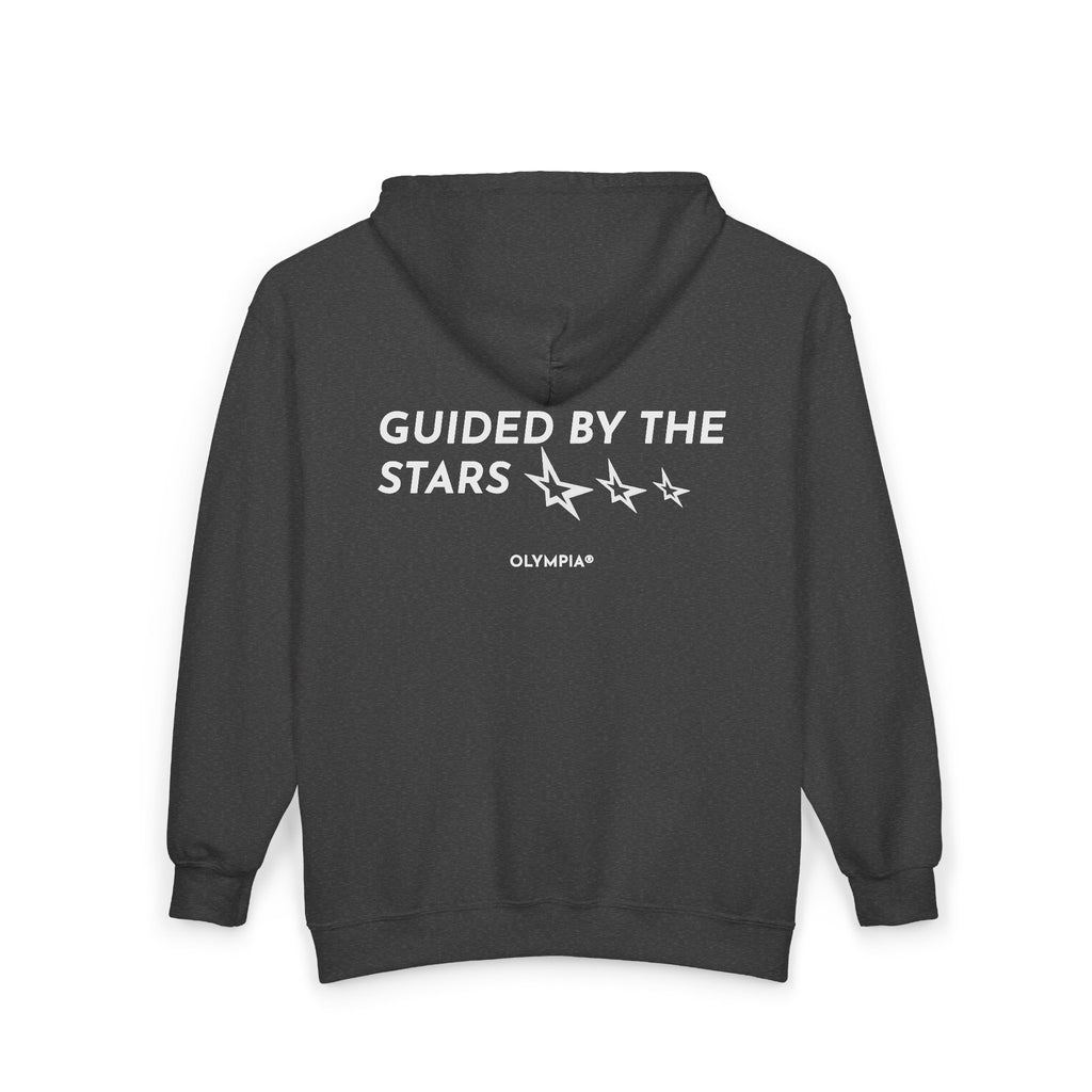 Zip Hoodie Grey "Guided By The Stars"